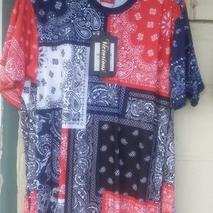SOLD  Brand New bandana shirt